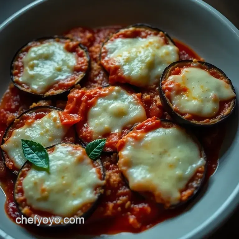 My Eggplant Parmesan Recipe presentation