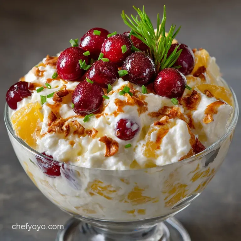 Nanas Classic Old Fashioned Ambrosia Salad A Proper Retro Pudding presentation