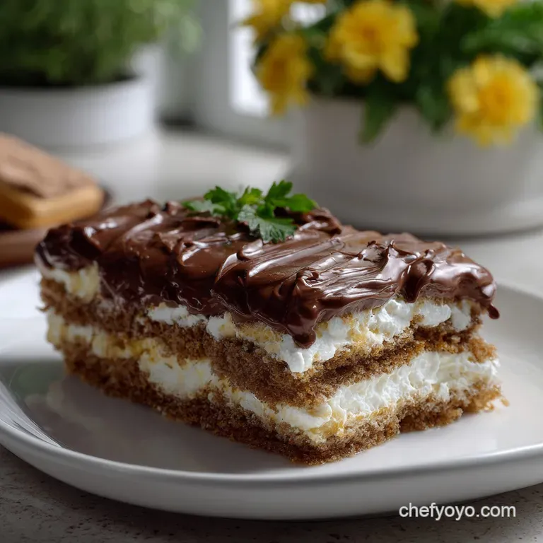 No Bake Chocolate Eclair Cake: Velvety Layers