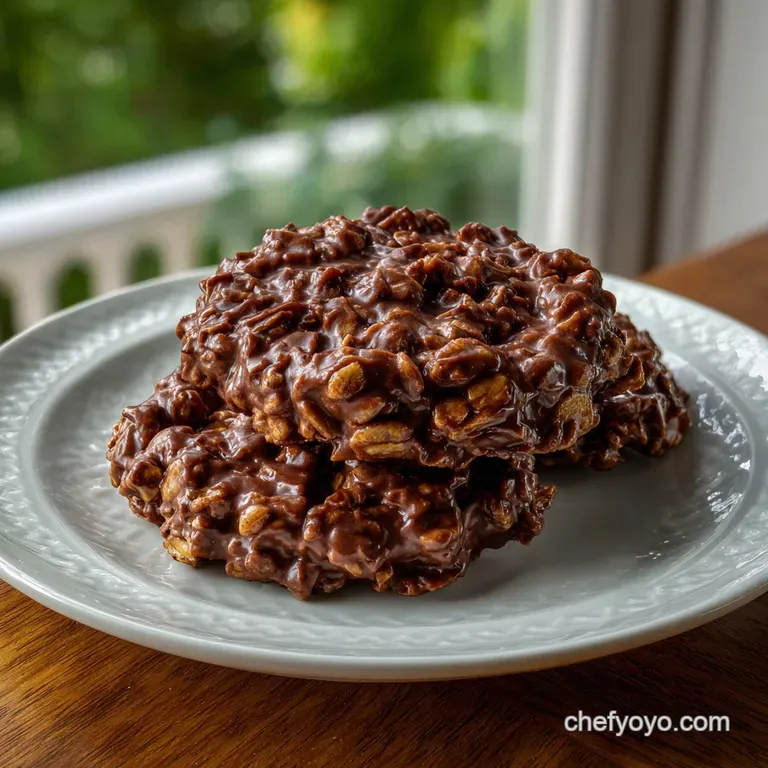 The Best No Bake Chocolate Oatmeal Cookies presentation