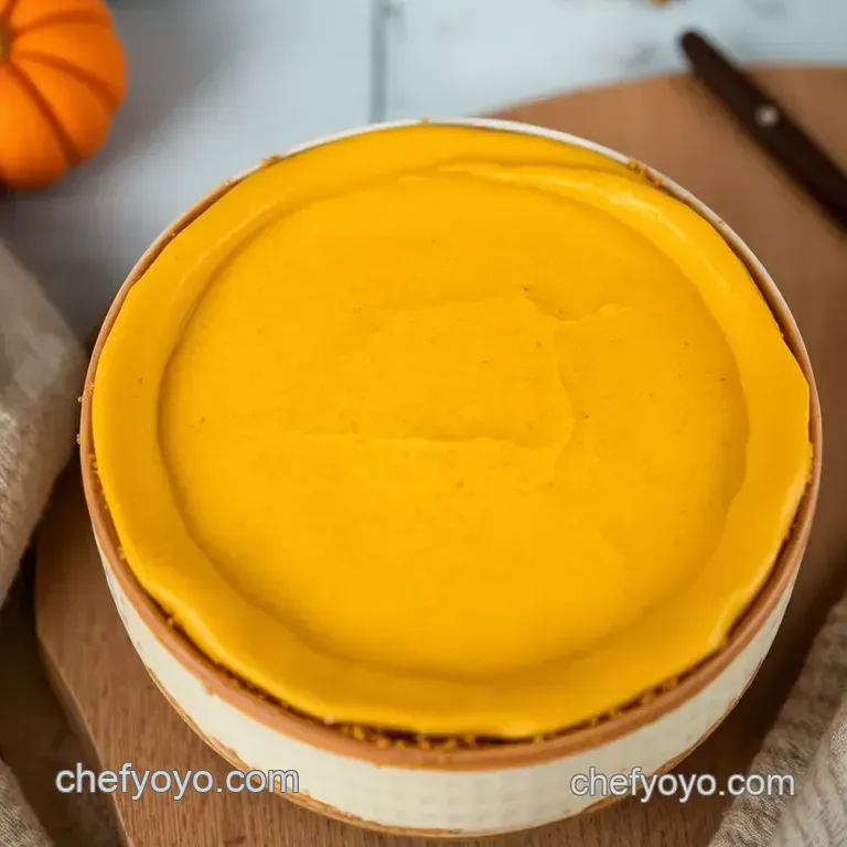 No Bake Pumpkin Cheesecake: A Creamy Autumnal Delight presentation