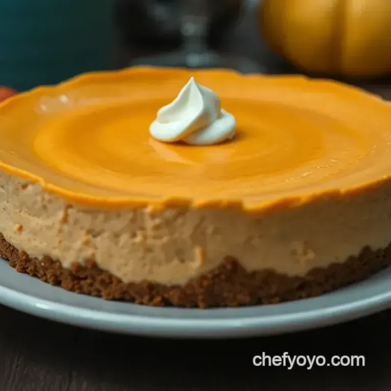 No Bake Pumpkin Cheesecake: A Creamy Autumnal Delight