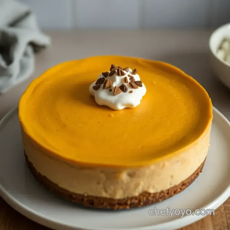 No-Bake Pumpkin Pie Cheesecake: a Creamy Fall Delight presentation