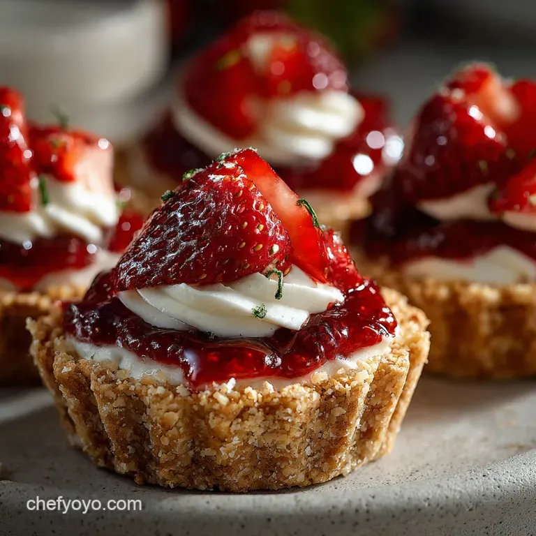 No Bake Strawberry Pie Bites: Zero Oven Fuss!