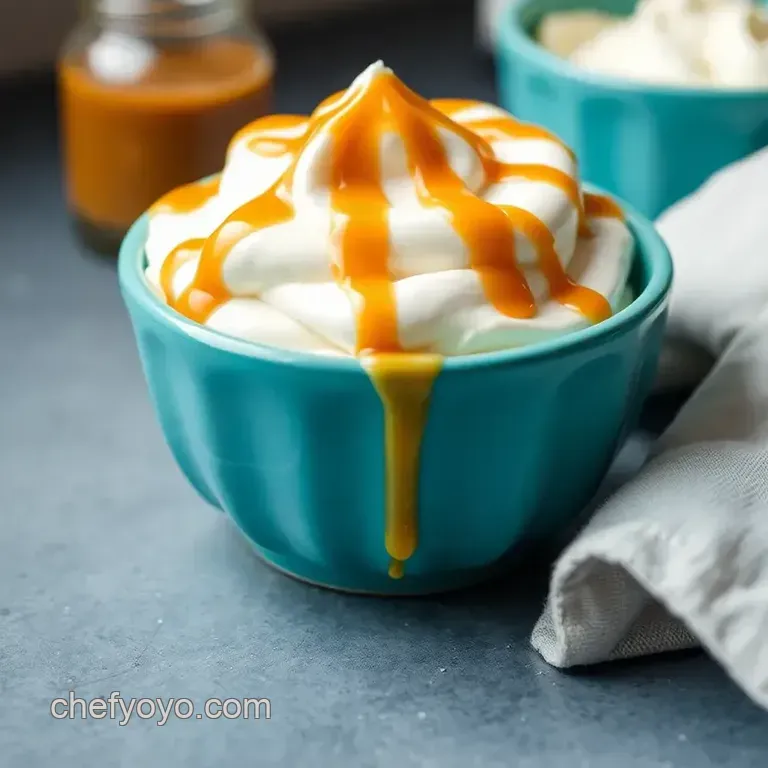 No-Cook Caramel Icing with Creamy Mascarpone presentation