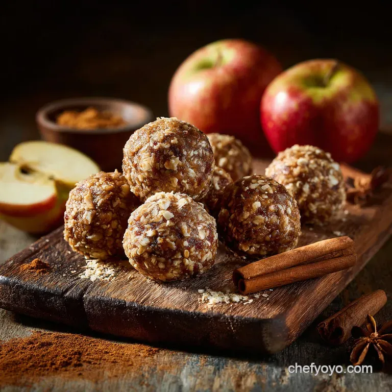 The Quintessentially Autumnal Cinnamon Apple Energy Bites NoBake