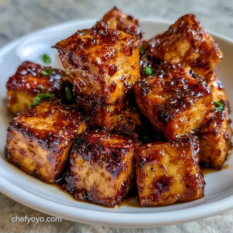 Crispy Oil Free Baked Tofu