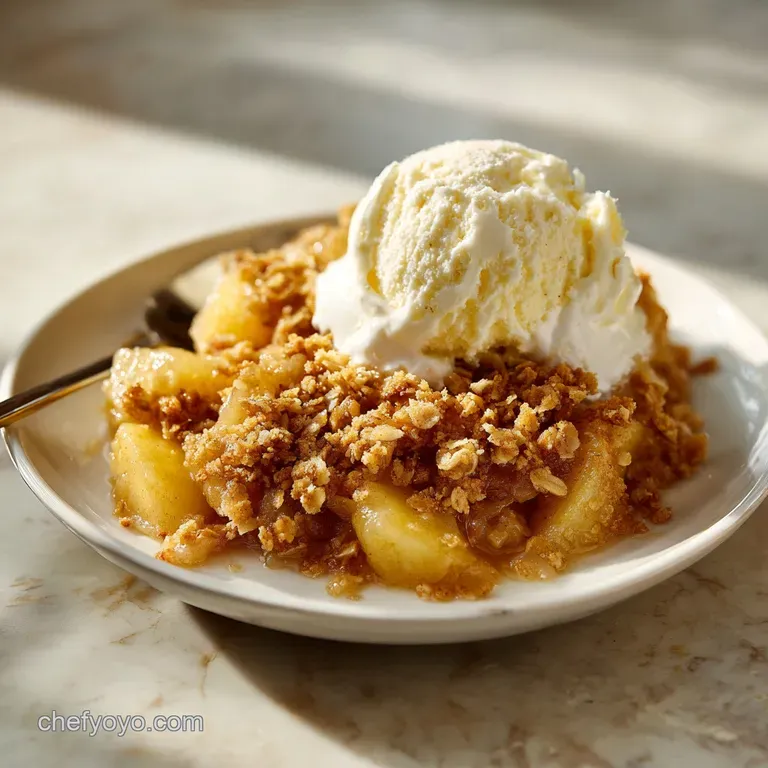 Old Fashioned Apple Crisp: Warm and Golden