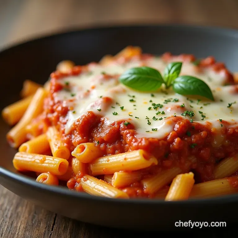 The Ultimate OldFashioned Baked Ziti Casserole Rich Ragu Three Cheeses