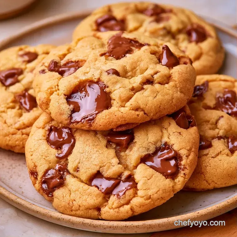 A stack of chewy, golden cookies on a minimalist white plate paired with a cold glass of creamy white milk.