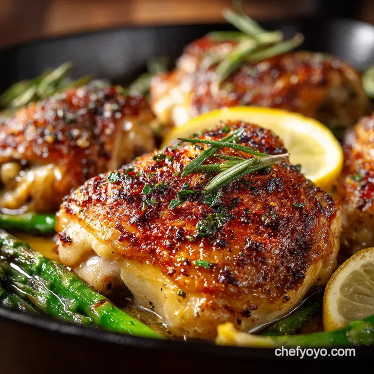 Onepan Lemon Herb Roasted Chicken Veggies presentation