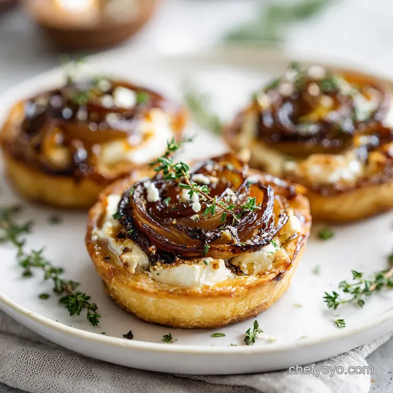 Sweet Onion and Goat Cheese Tarts