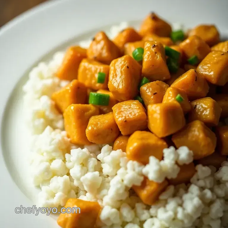 Pan-Seared Orange Chicken with Sweet and Tangy Glaze presentation