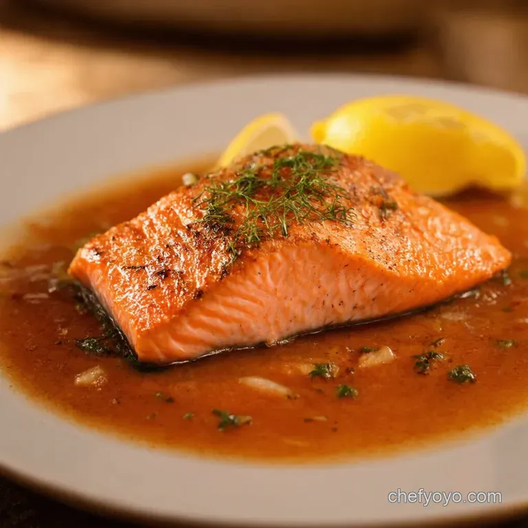 PanSeared LemonGarlic Salmon with Asparagus presentation