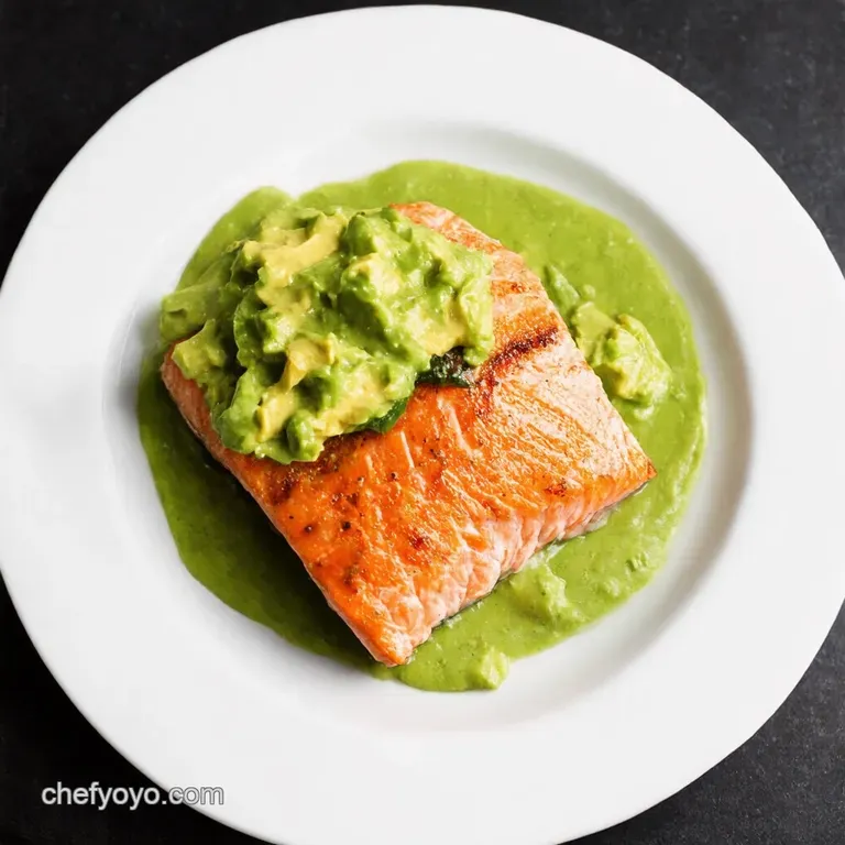 PanSeared Salmon with Creamy Avocado Remoulade