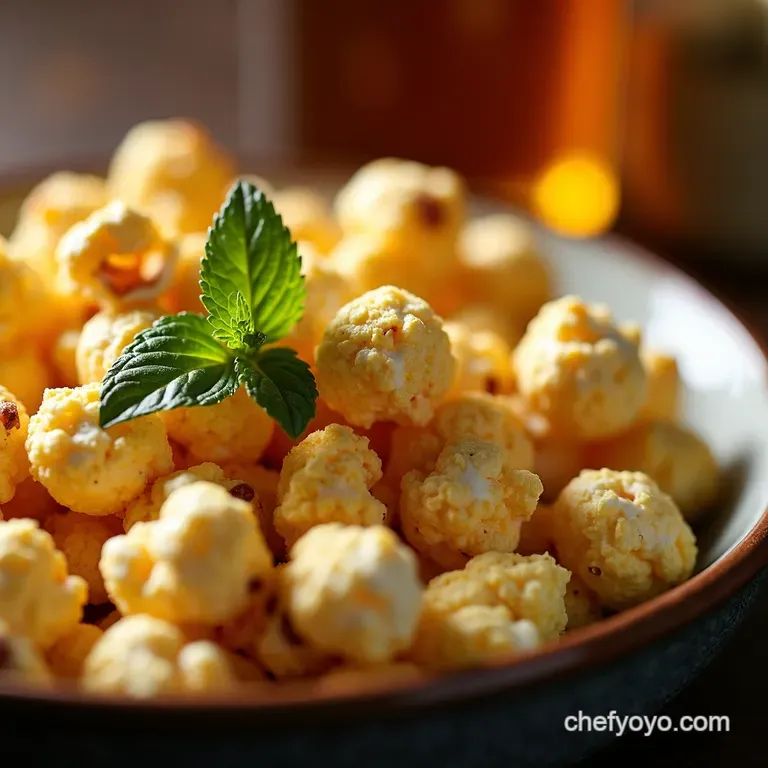 Parmesan Herb Loaded Popcorn presentation