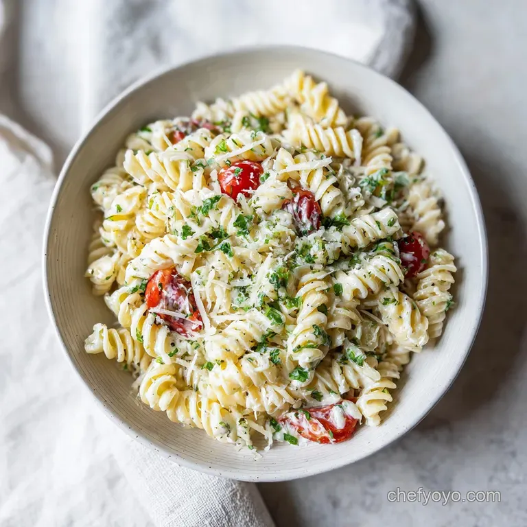 Parmesan Ranch Pasta Salad