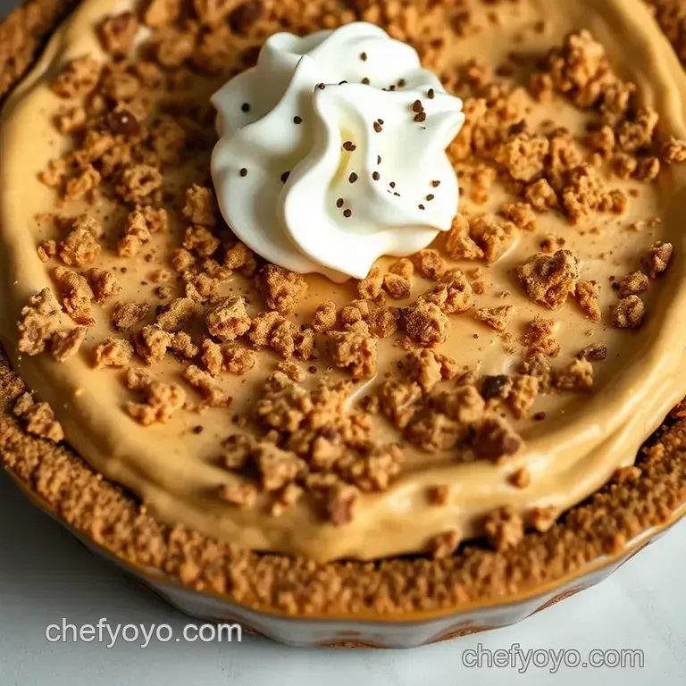 Peanut Butter Bliss: No-Bake Peanut Butter Pie presentation