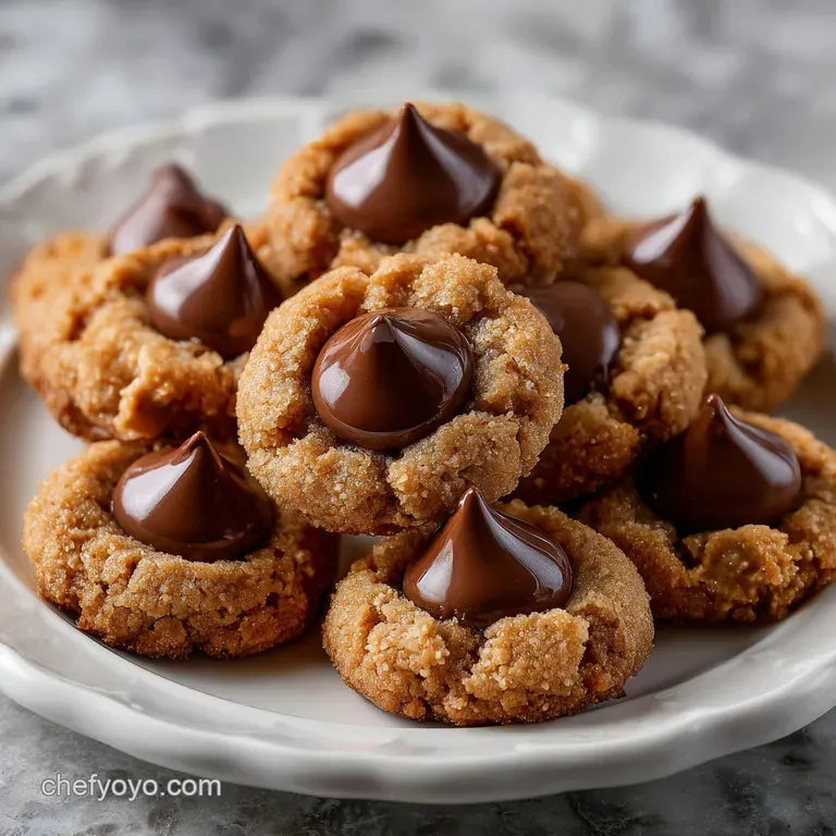 Hershey Kiss Cookies: Chewy Peanut Butter Blossoms