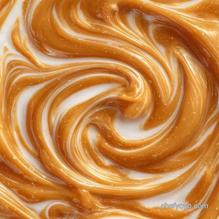 A clear glass jar filled with layered creamy oats, topped with sliced bananas and a swirl of golden peanut butter.