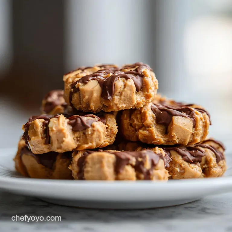 Three glossy, dark protein balls arranged on a small plate, garnished with a sprinkle of sea salt and crushed peanuts.