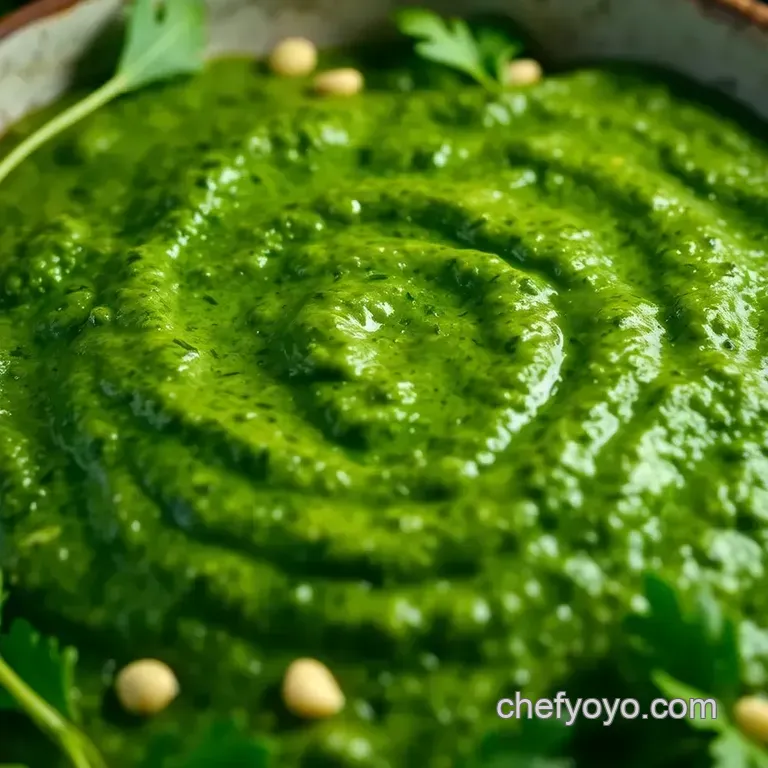 Peppery Arugula Pesto: a Fresh Twist on a Classic Sauce presentation