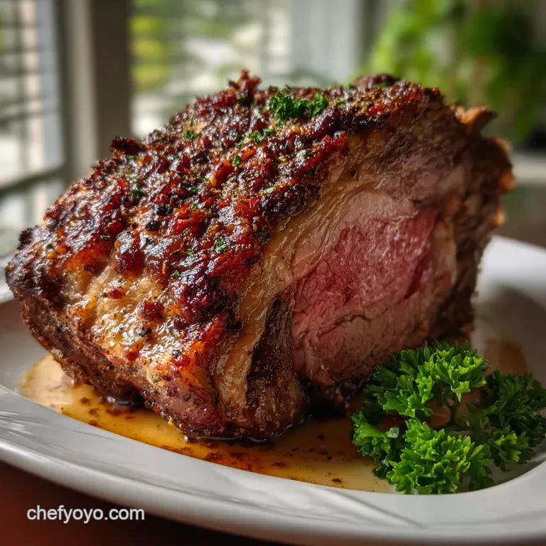 Rib Roast: the Perfect Herb-Crusted Recipe presentation