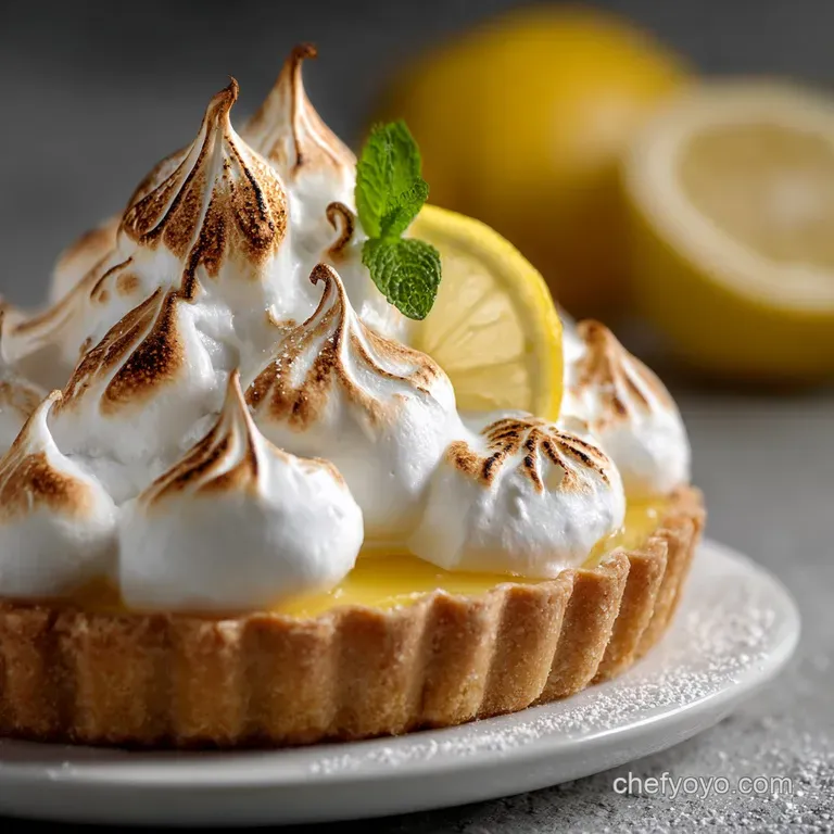 The Ultimate Lemon Meringue Pie Skyhigh Swiss Meringue presentation