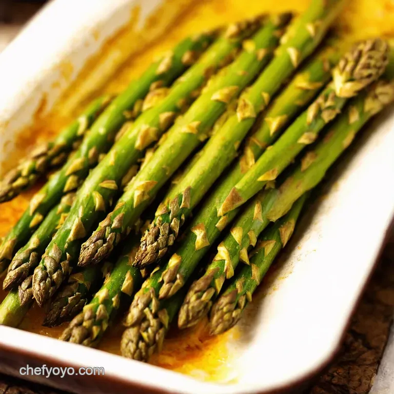 Perfectly Baked Asparagus at 400F presentation