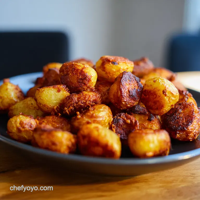 Perfectly Crispy Air Fryer Roasted Potatoes presentation