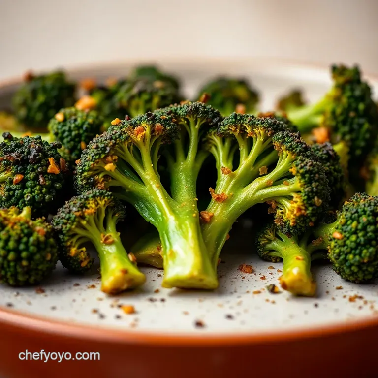 Perfectly Roasted Broccoli presentation