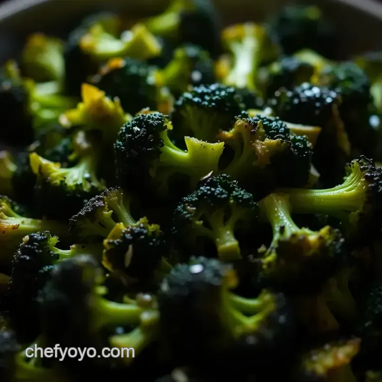 Perfectly Roasted Broccoli with Lemon and Garlic presentation