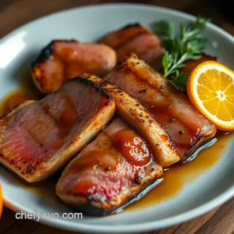 Perfectly Seared Yellowfin Tuna with Citrus Soy Glaze
