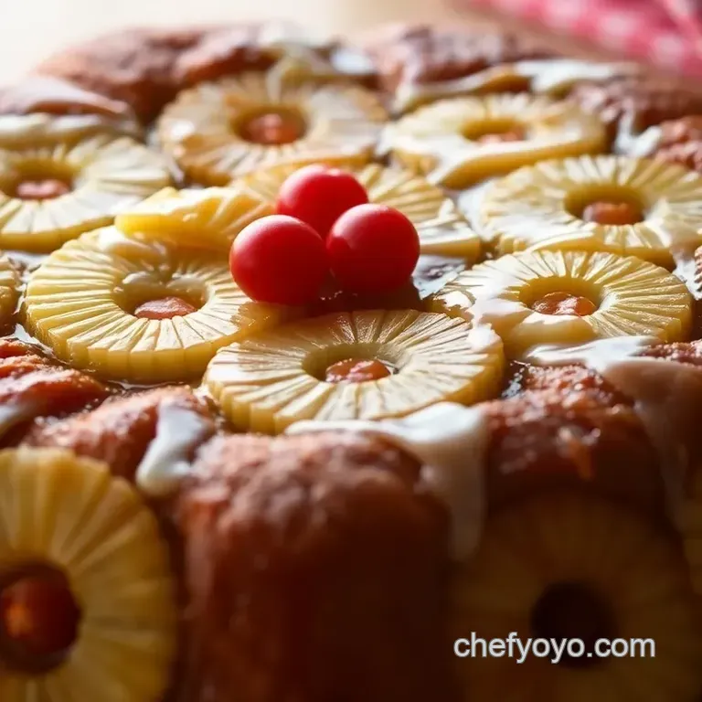 Pineapple Upside-Down Cake Made Easy with Cake Mix presentation