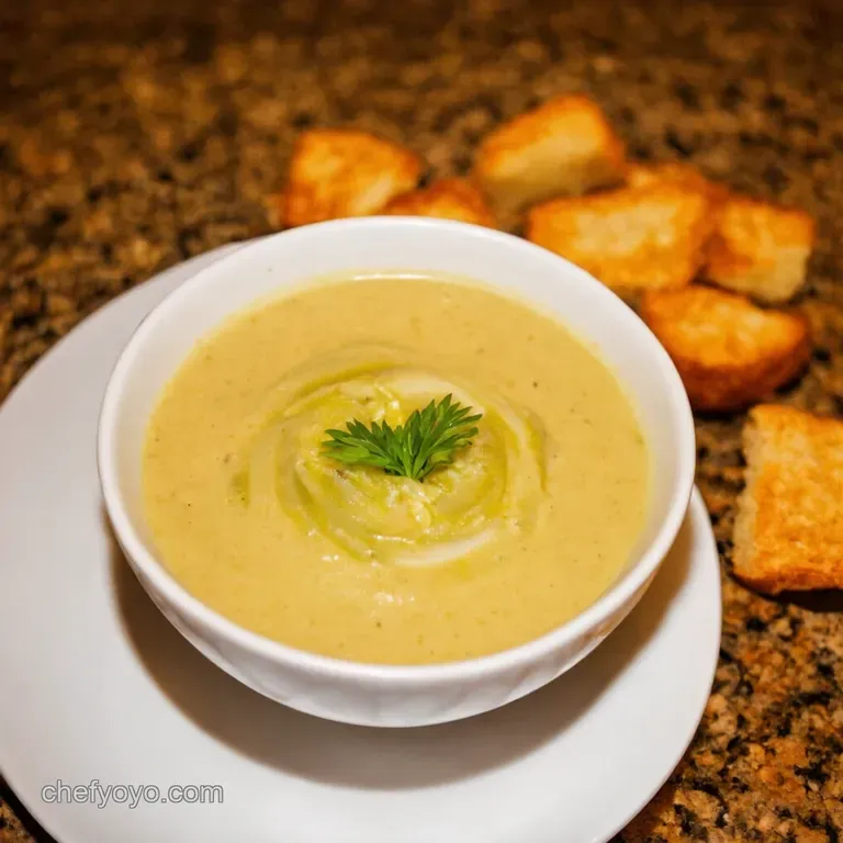 Potato Leek Soup Comfort in a Bowl presentation