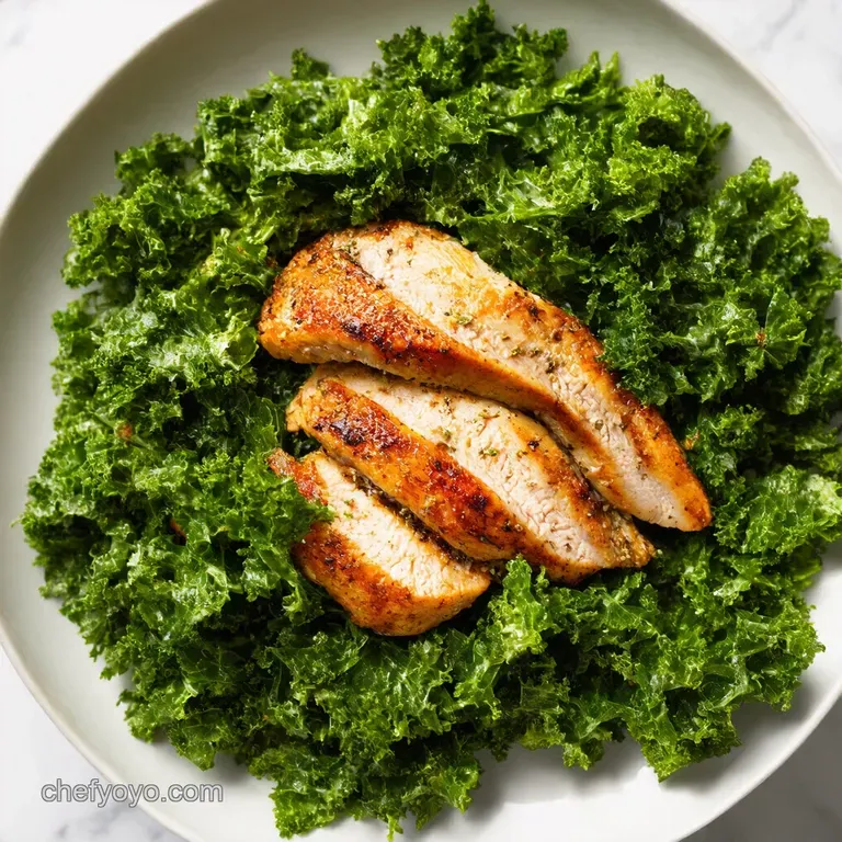 Powerhouse Chicken Kale Salad with LemonHerb Vinaigrette
