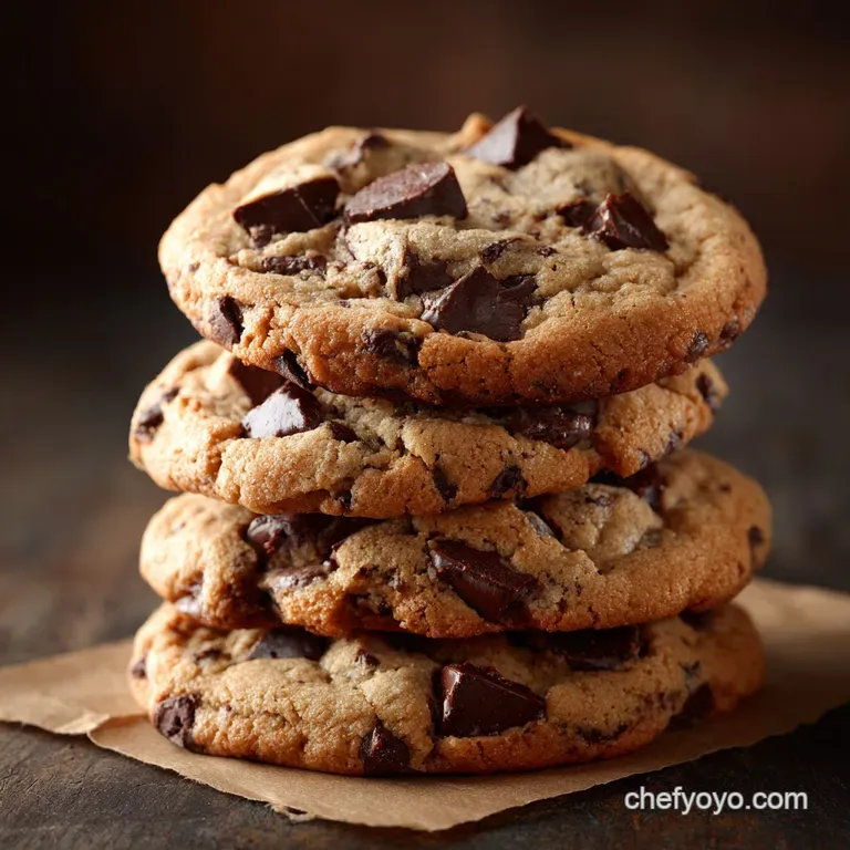 Bakery Style Chocolate Chip Cookies: Thick Chewy Brown Butter Giants presentation
