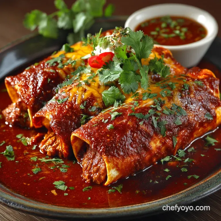Proper PubStyle Beef Enchiladas with Rich Homestyle Red Sauce