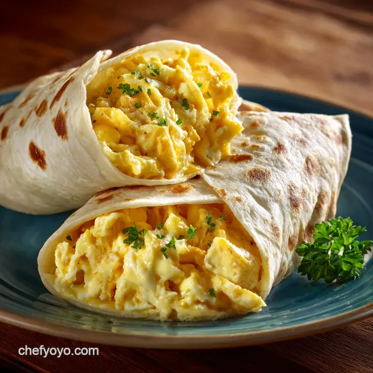 Egg Tortilla Wrap the Proper Creamy Scrambled Egg Cheddar Power Fuel presentation
