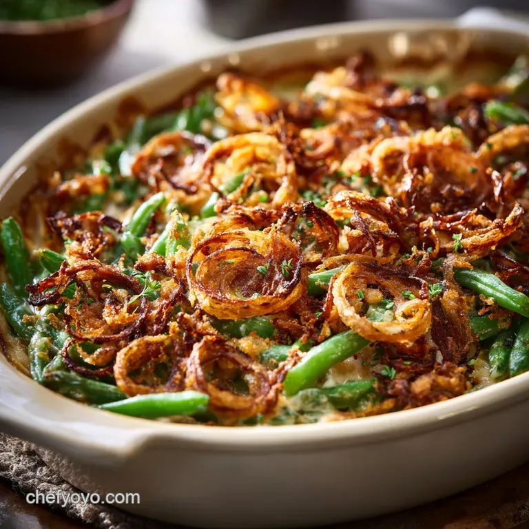 Green Bean Casserole: The Best Homemade Recipe with Crispy Shallots