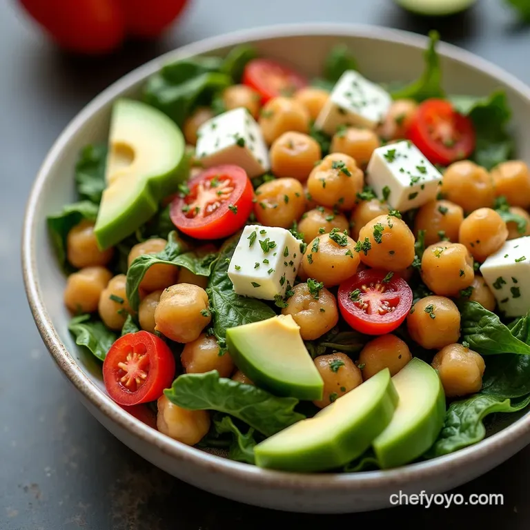 Zesty Mediterranean Cottage Cheese Chickpea Salad Recipe