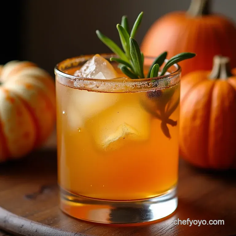Pumpkin Spice Old Fashioned Autumns Embrace in a Glass presentation