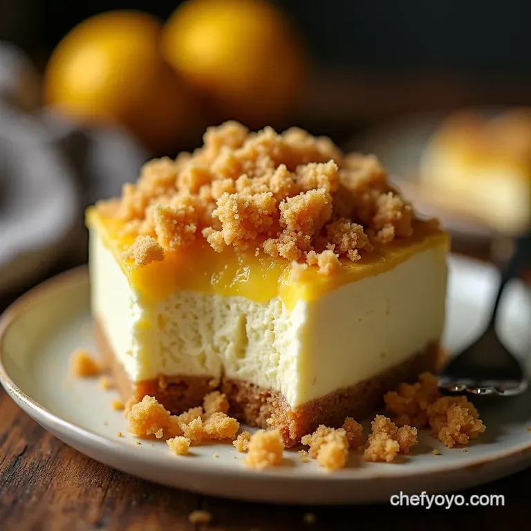 Nobake Cheesecake Trifle with Lemon Ginger Crumble presentation