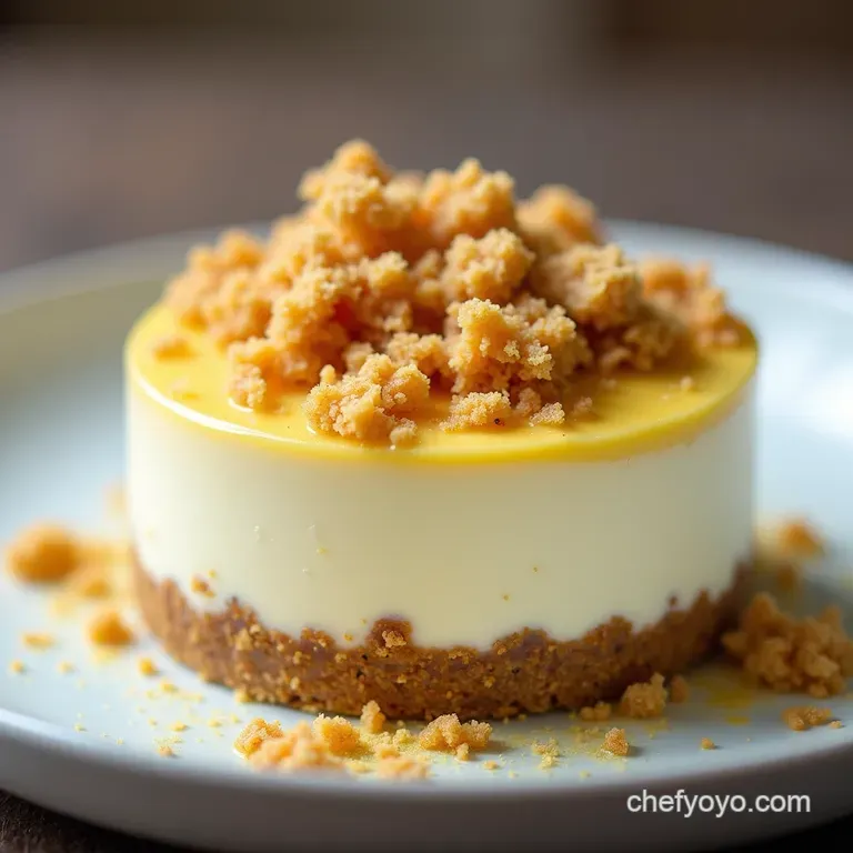NoBake Cheesecake Trifle with Lemon Ginger Crumble