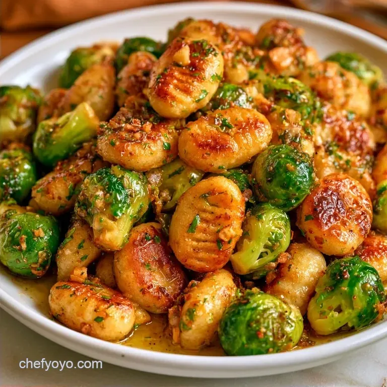 Quick Brussels Sprouts Gnocchi with Brown Butter