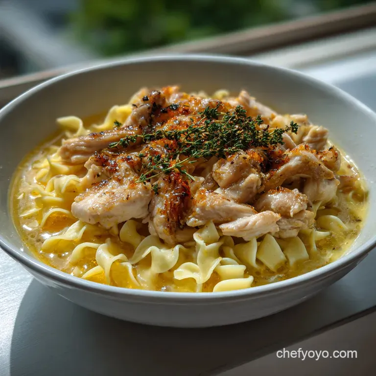 Our Foolproof Chicken and Noodles Recipe presentation
