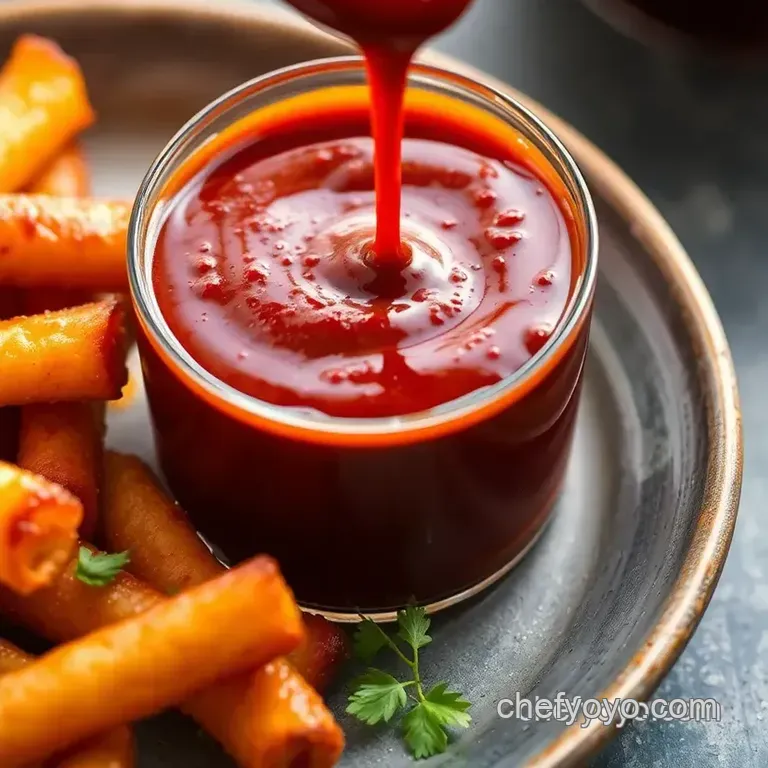 Quick Homemade BBQ Sauce with Sweetness presentation