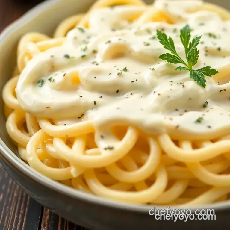 Quick Jarlsberg Alfredo Sauce - Creamy Delight presentation