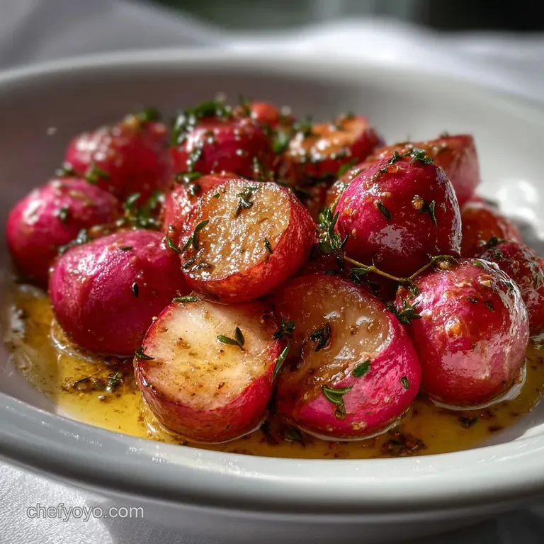 Radishes With Brown Butter Thyme Side Dish