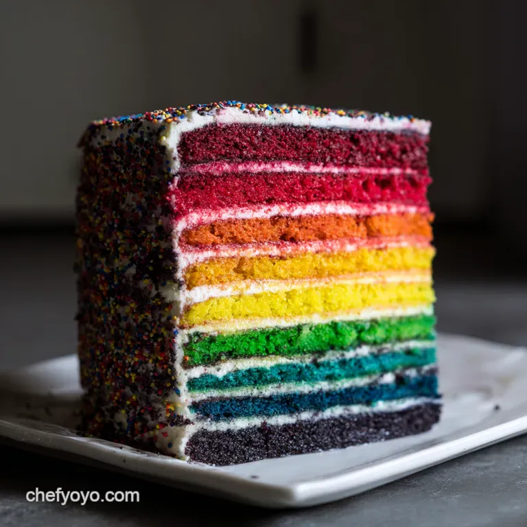 Rainbow Explosion Birthday Cake